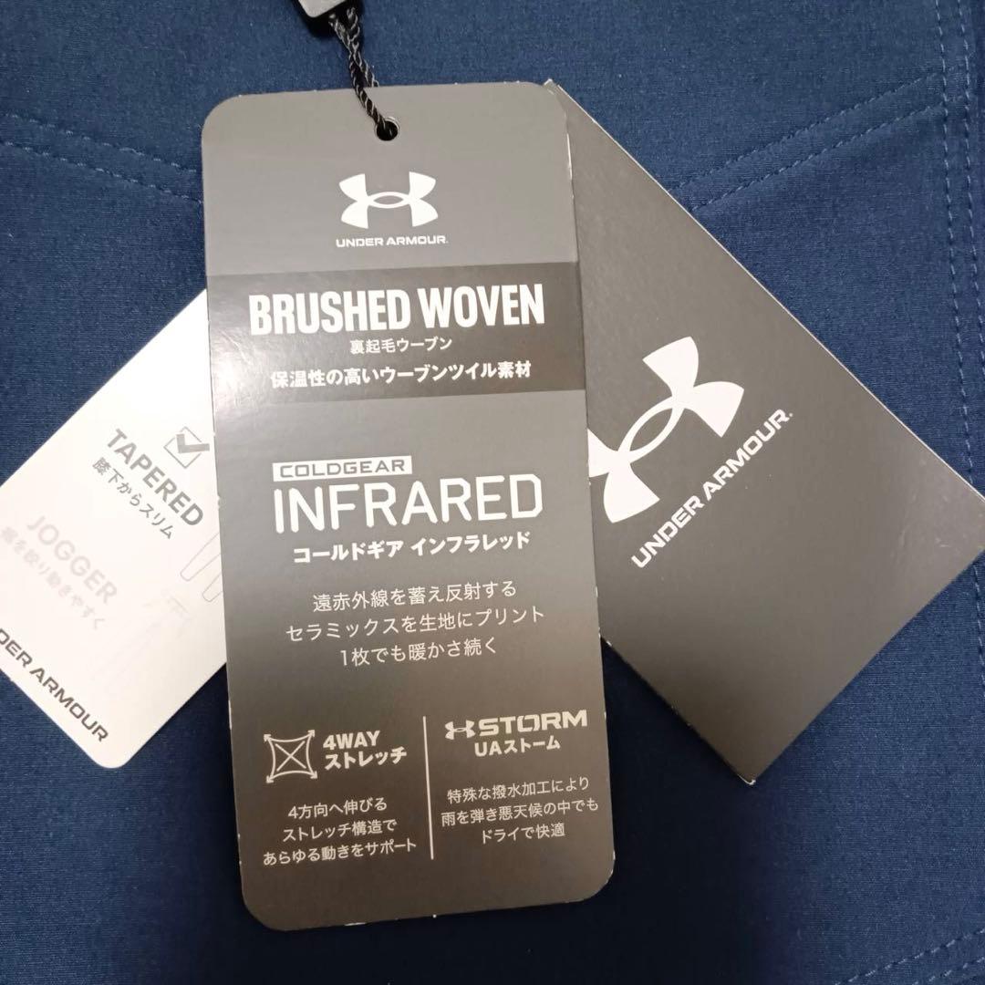 【新品】UNDERARMOUR　GOLFメンズパンツMネイビー4WAYストレッチ