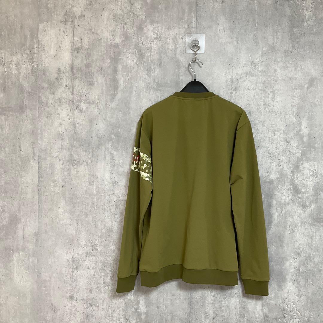 【munsingwear】　ステッカーロゴ＆カモフラ胸ロゴジャージ　プルオーバー