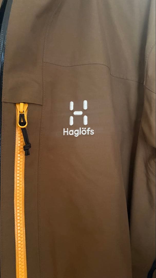 Haglöfs 防水ブラウンジャケット