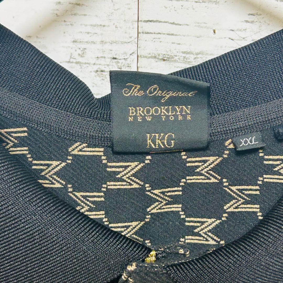 KARL KANI GOLF カールカナイゴルフ モノグラム 総柄 ポロシャツ