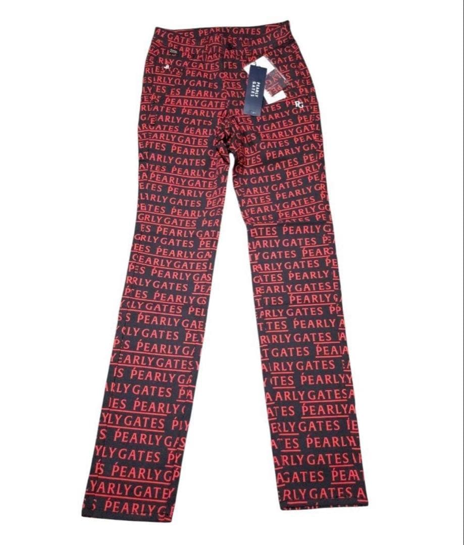 ❤️新品タグ付❤️パーリーゲイツ ロゴ総柄 ストレッチ レディース パンツ❤️00❤️
