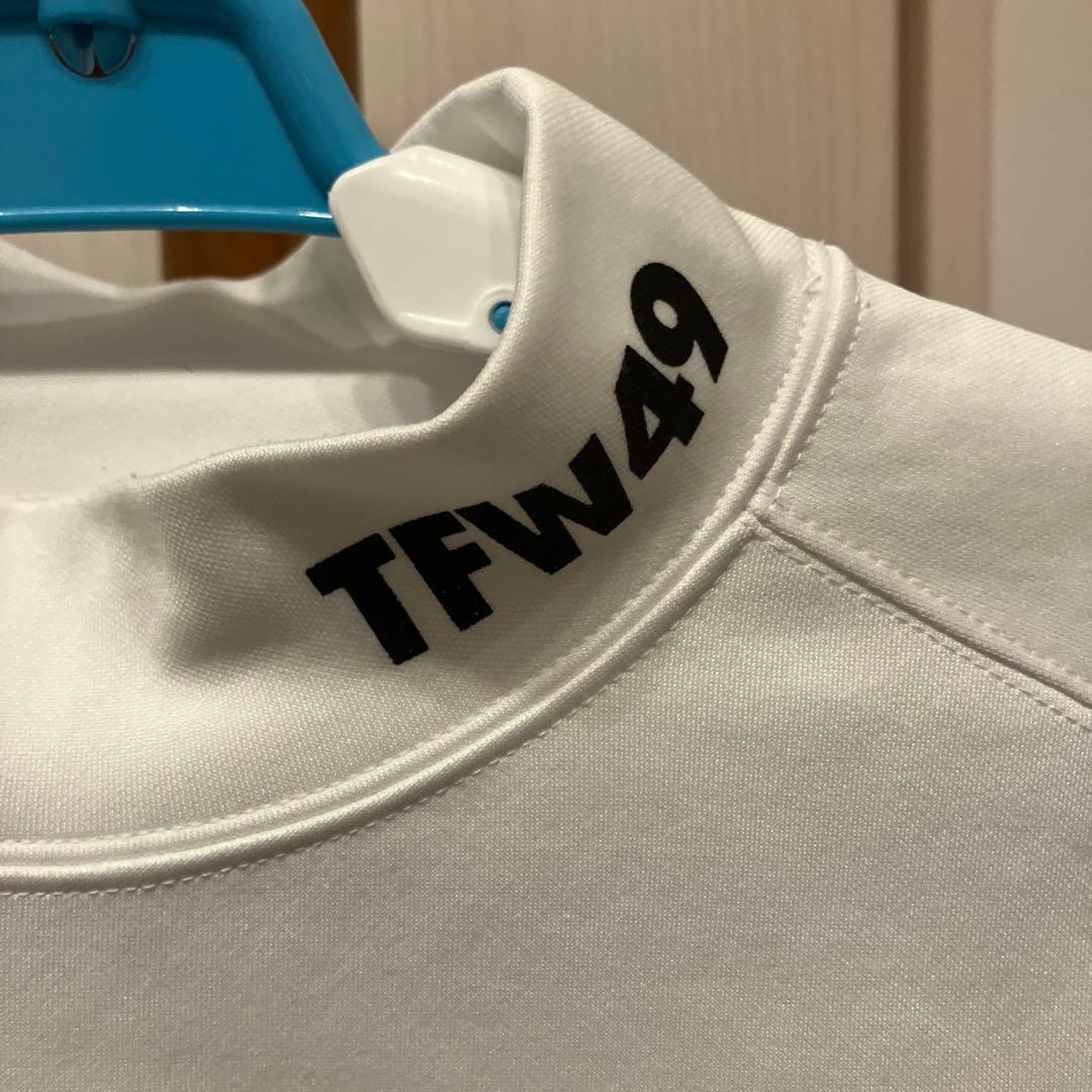 TFW49 (ティーエフダブリュウ) サイドメッシュモックネックTシャツL