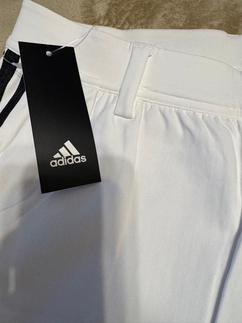 新品タグ付き adidas アディダス ジャージパンツ 白 黒 ゴルフ用