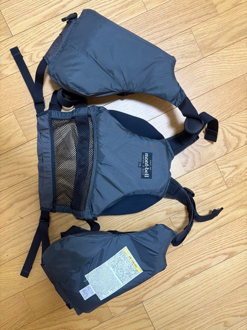mont-bell アングラー　ライフジャケット ブラック　L XL