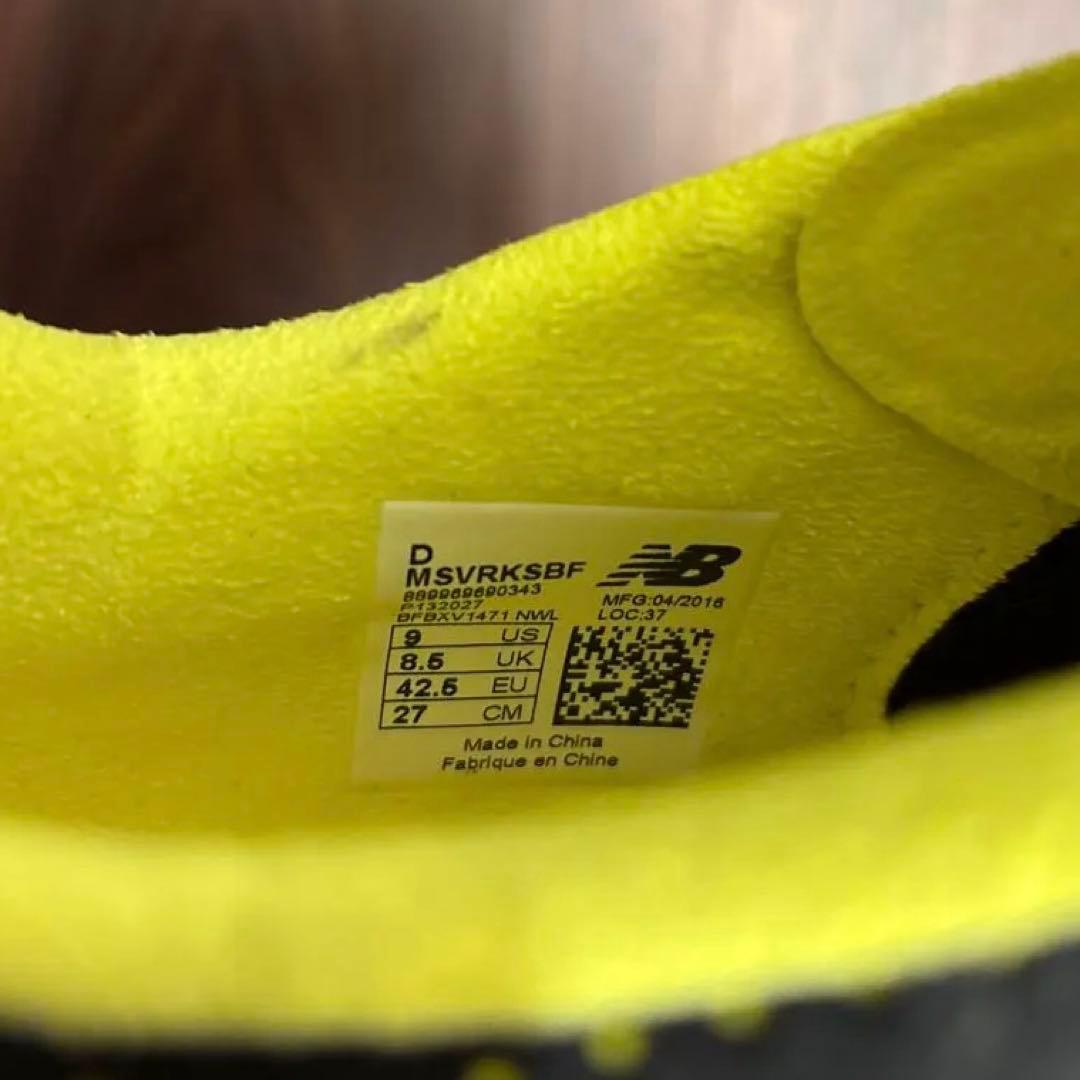 【海外限定モデル】New Balance サッカースパイク ブラック/イエロー
