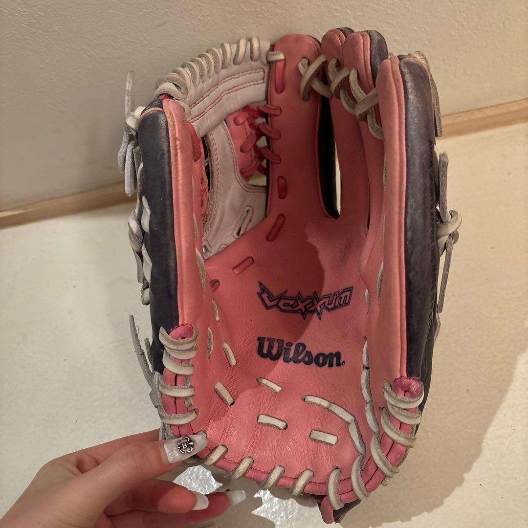 Wilson 軟式グローブ ピンク/ネイビー