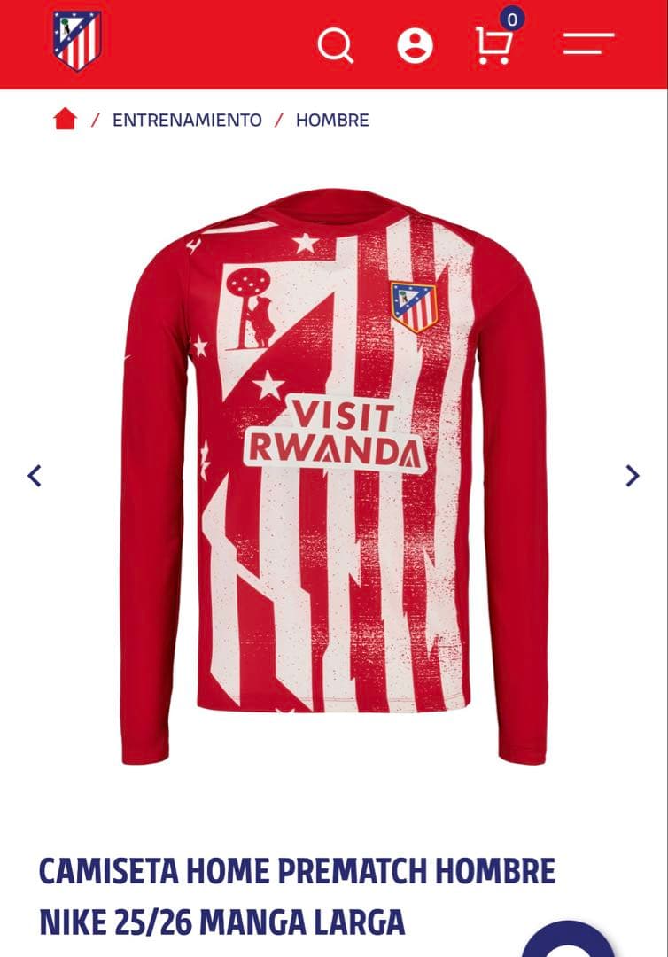 【新品】 Atlético de Madrid プレマッチ ウェアMサイズ