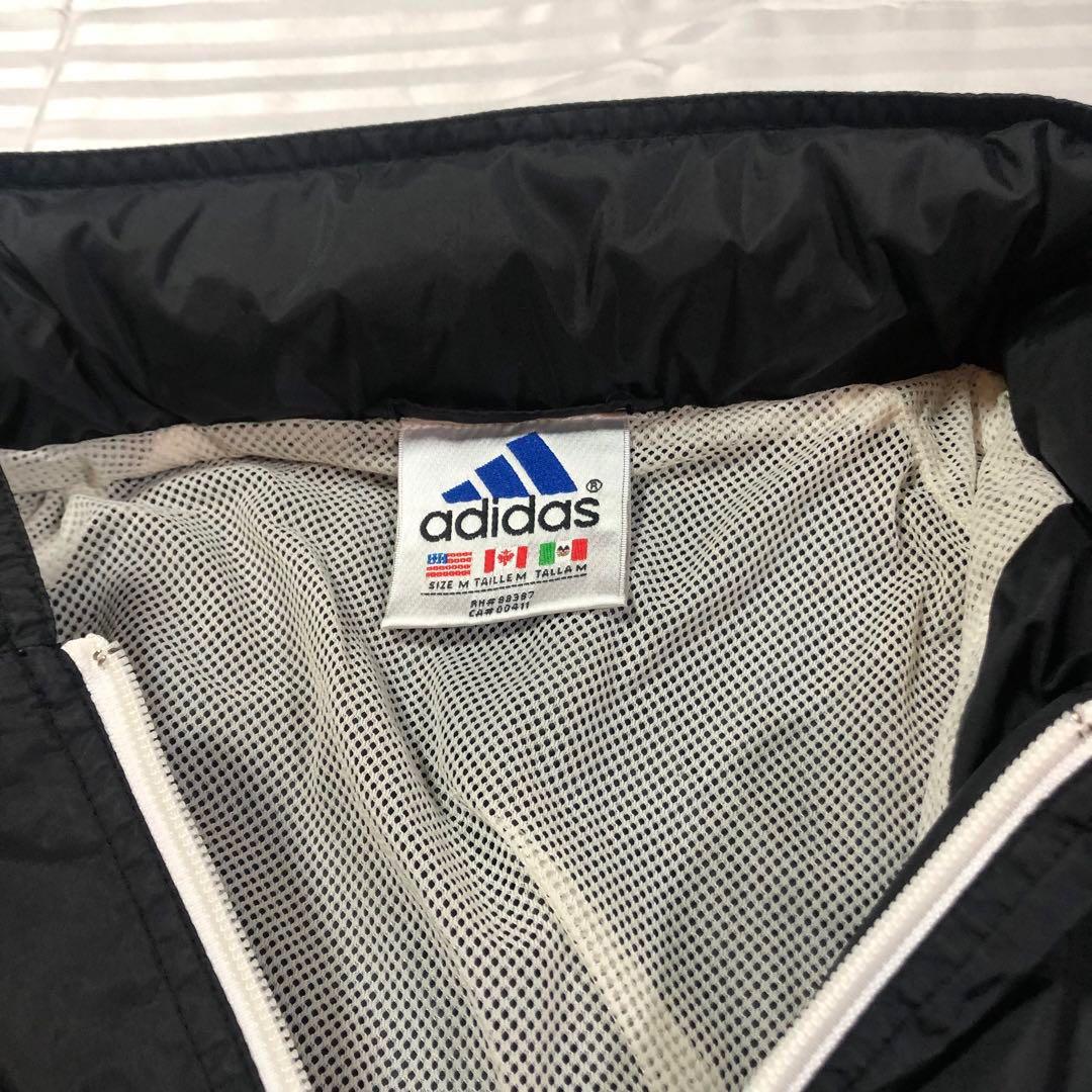 90s adidas ウィンドブレーカー　上下セット　ナイロン　ビンテージ
