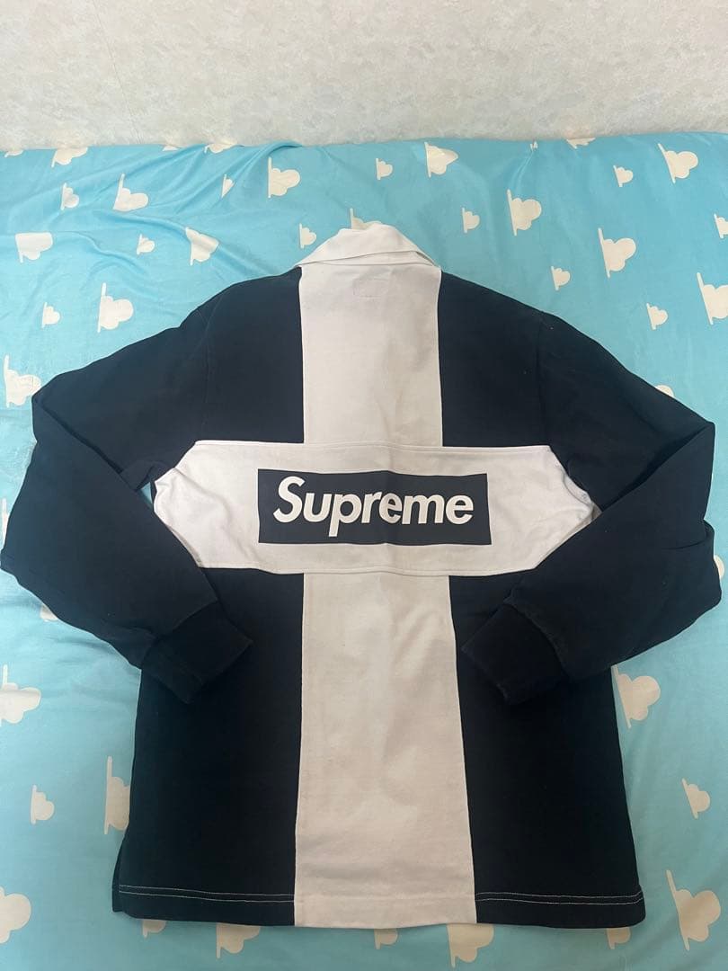 Supreme ラガーシャツ 黒と白