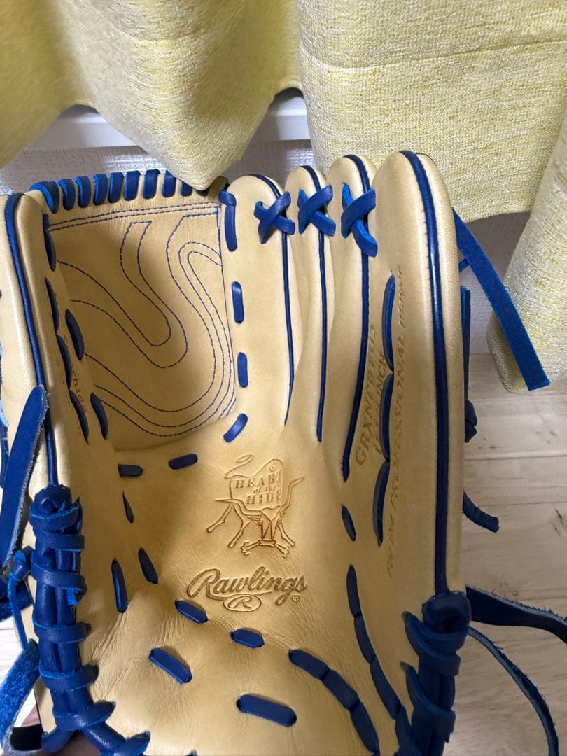Rawlings ローリングス　限定 軟式グローブ ベージュ/青