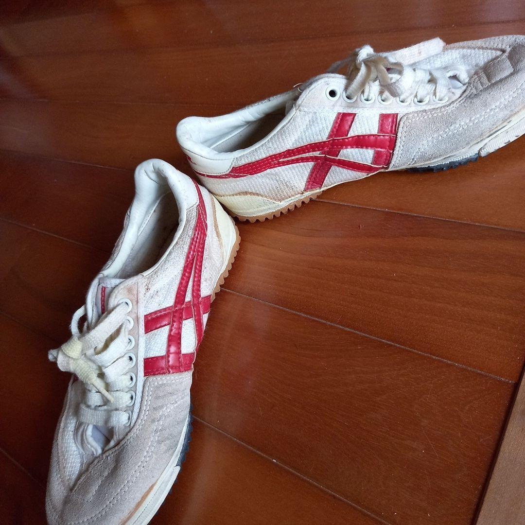 ASICS TIGER スニーカー ホワイト/レッド 日本製 昭和
