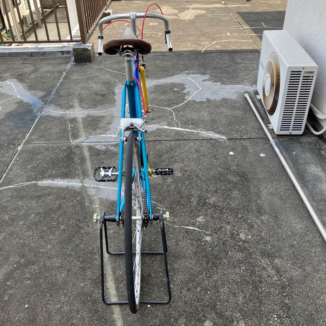 三連勝シングルギア ピストバイクフレームにN JS刻印あり