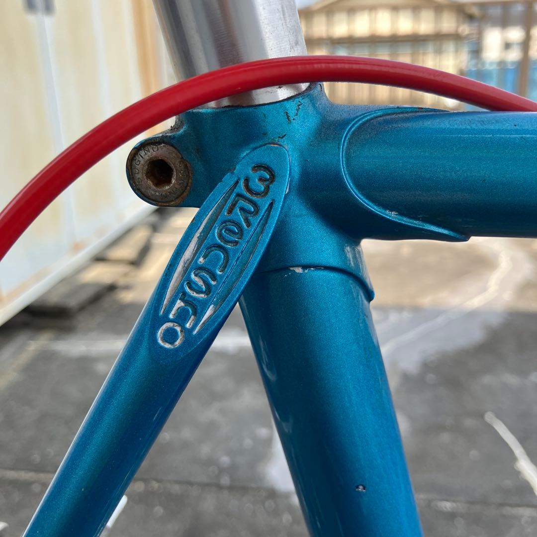 三連勝シングルギア ピストバイクフレームにN JS刻印あり