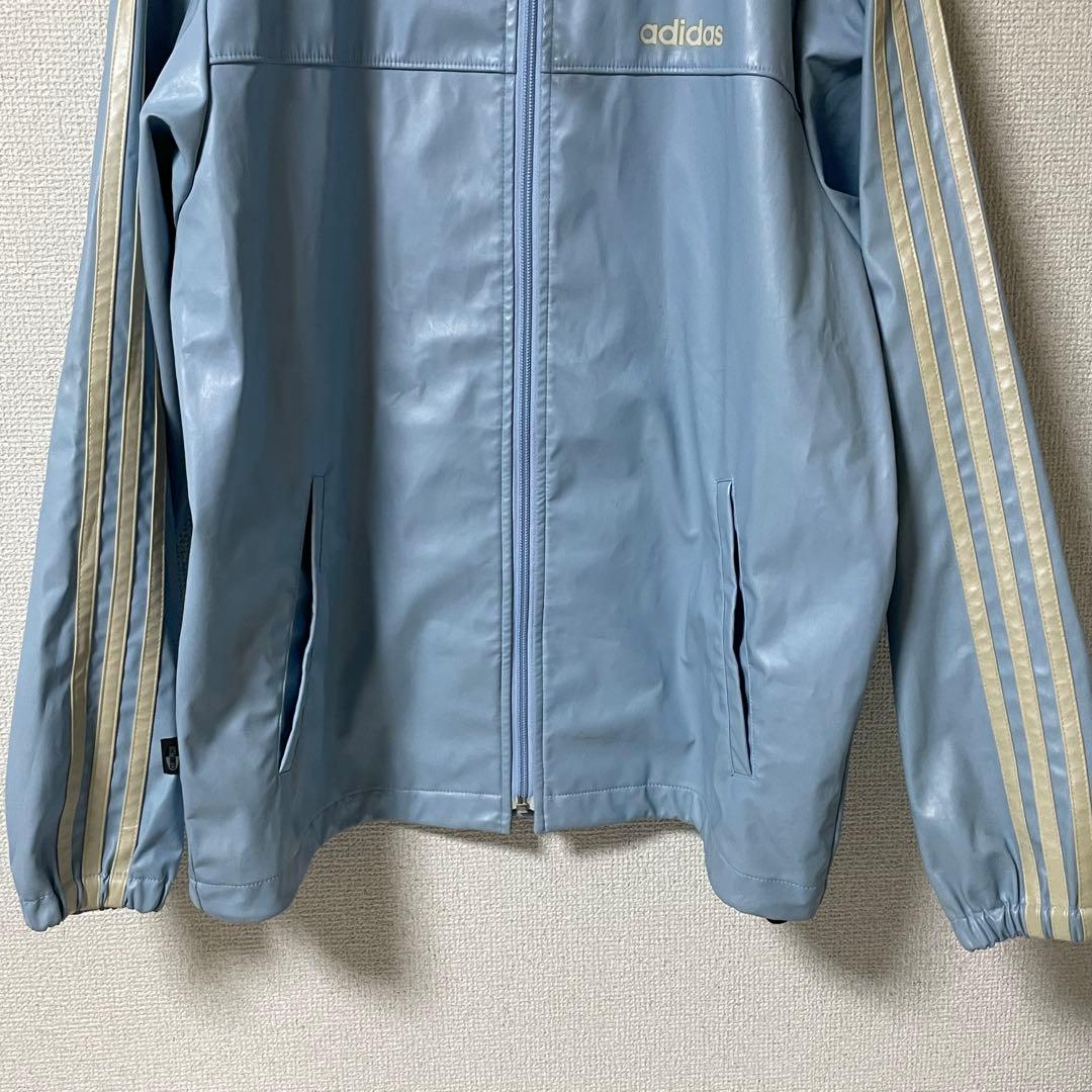 adidas　アディダス　サウナスーツ　セットアップ　上下セット　水色　S