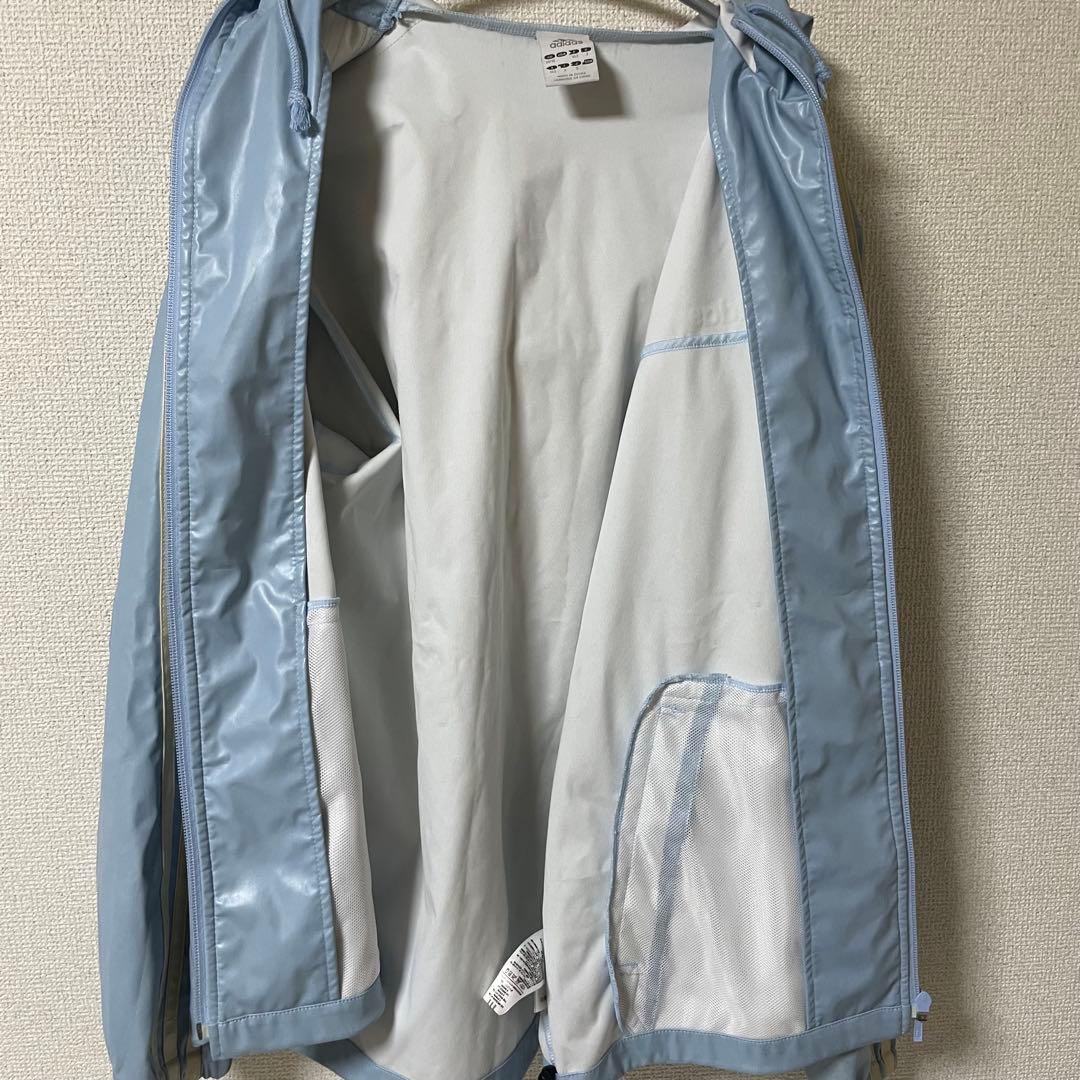 adidas　アディダス　サウナスーツ　セットアップ　上下セット　水色　S