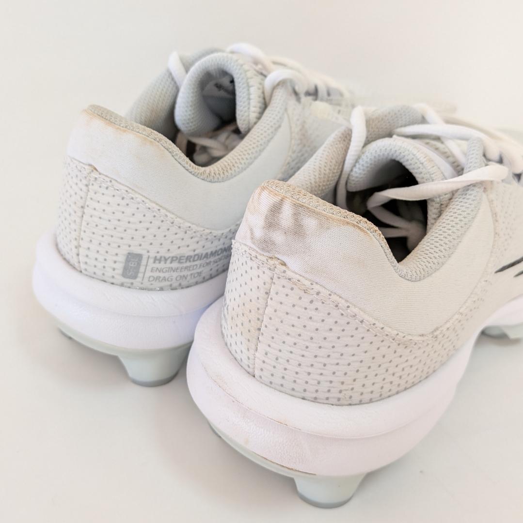 NIKEソフトボールスパイクロゴハイパーダイヤモンド4プロホワイト26.5cm
