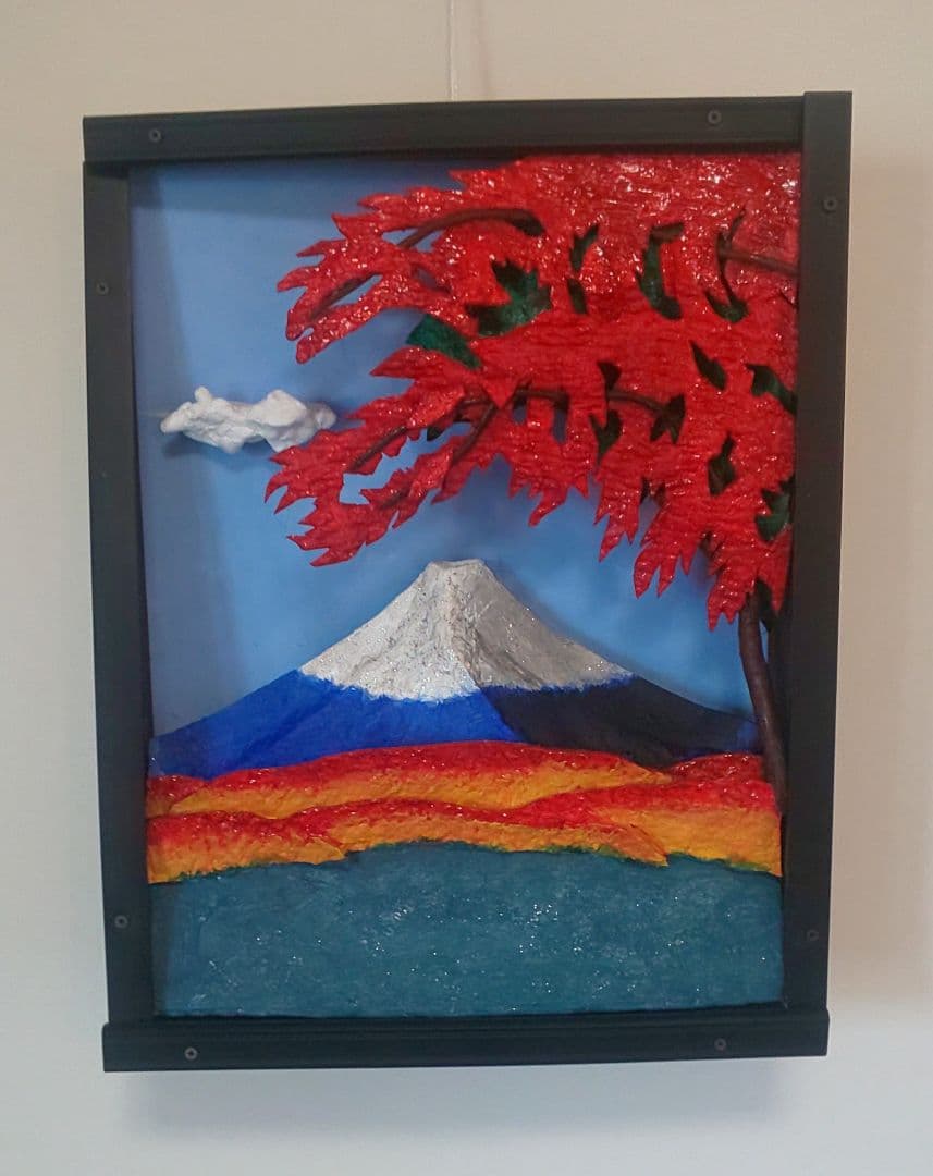 「河口湖の紅葉」