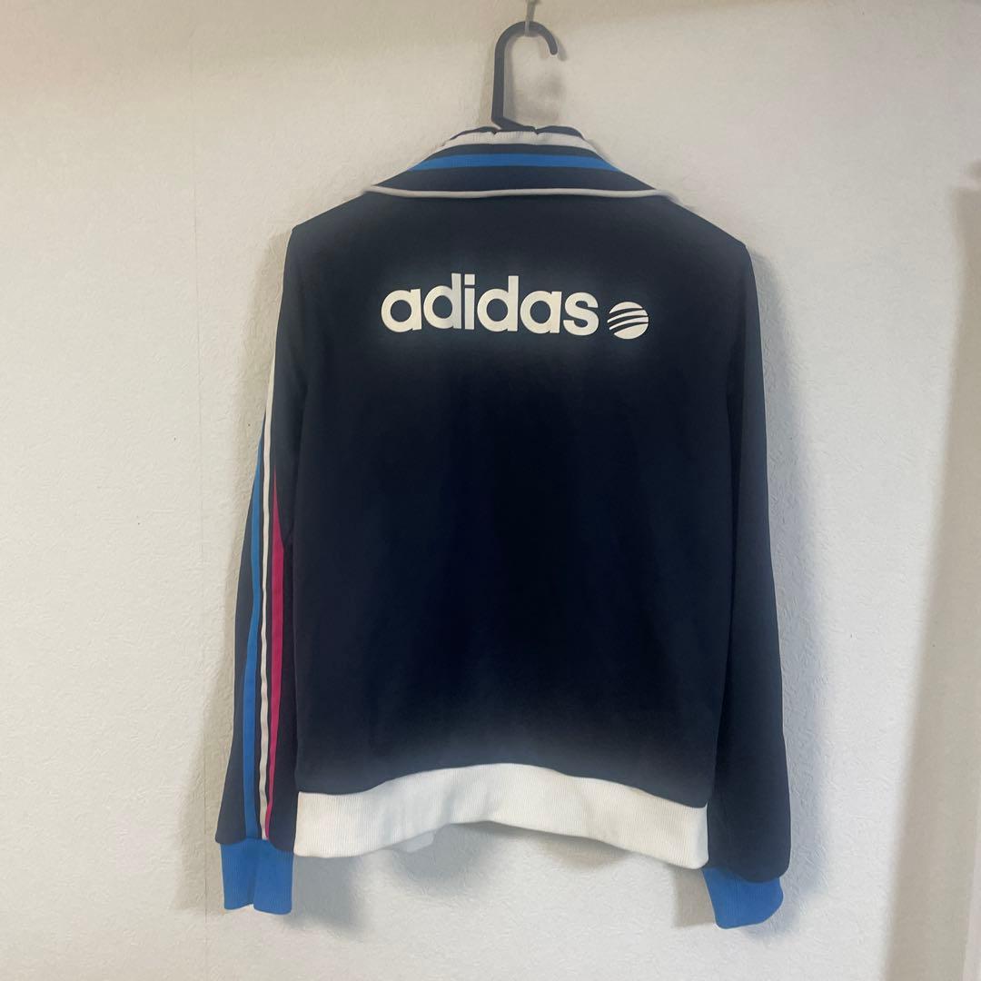adidas ジャージジャケット ネイビー ストライプ