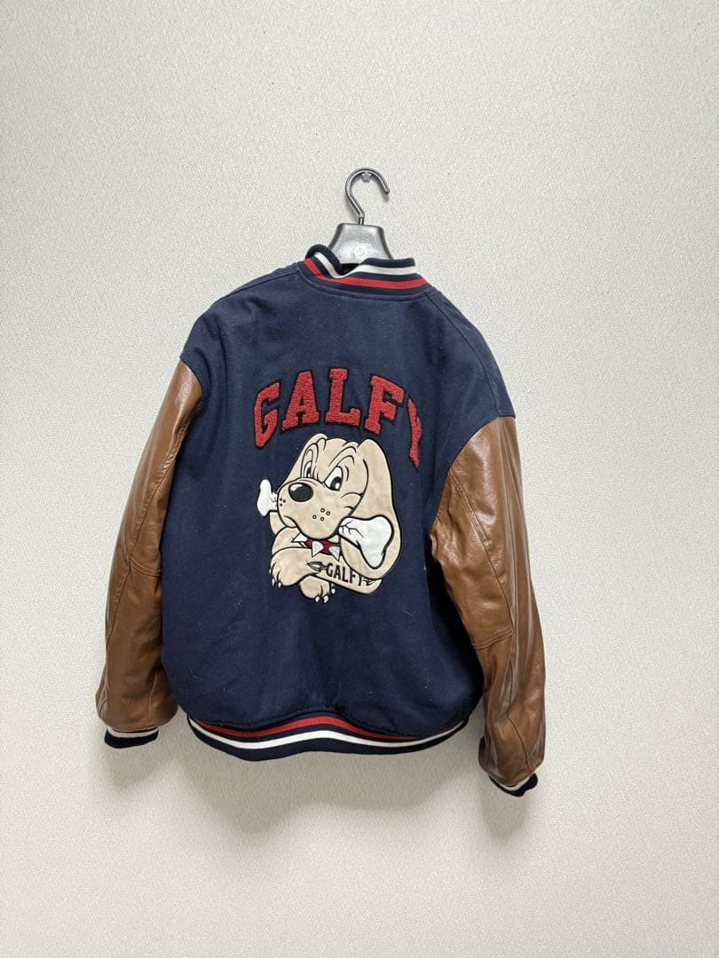 GALFY スタジャン ネイビー/ブラウン