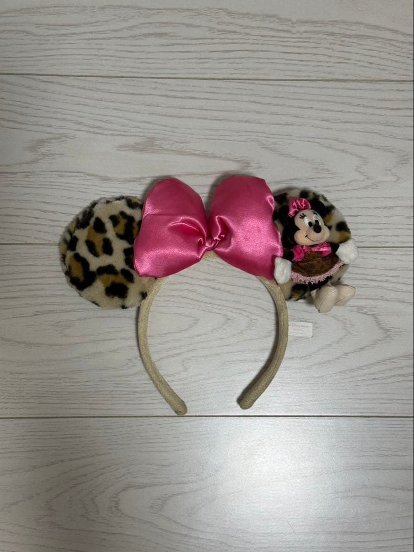 美品✨ディズニー ヒョウ柄 カチューシャ ミニーちゃん レオパード
