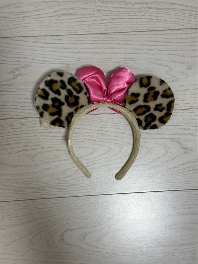 美品✨ディズニー ヒョウ柄 カチューシャ ミニーちゃん レオパード