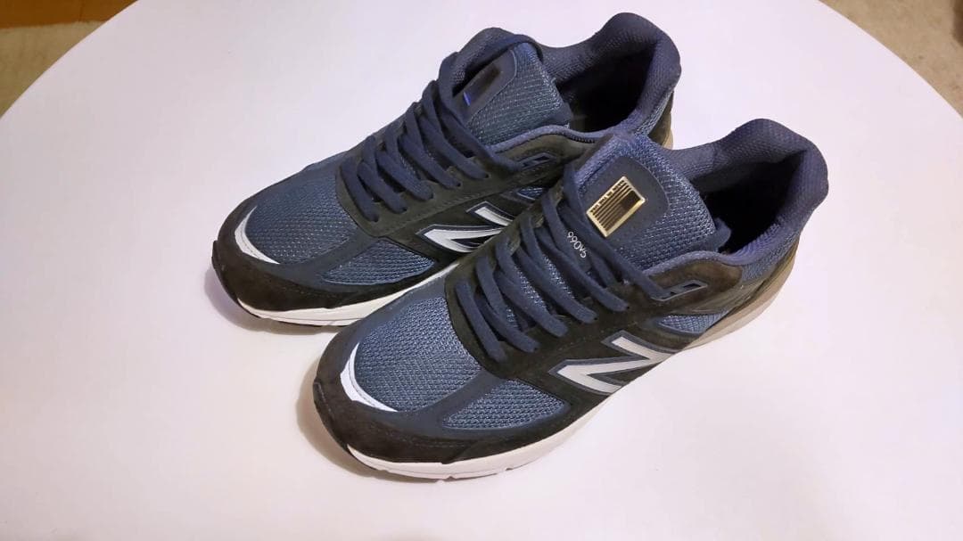ニューバランス990v5　ネイビー　箱付き