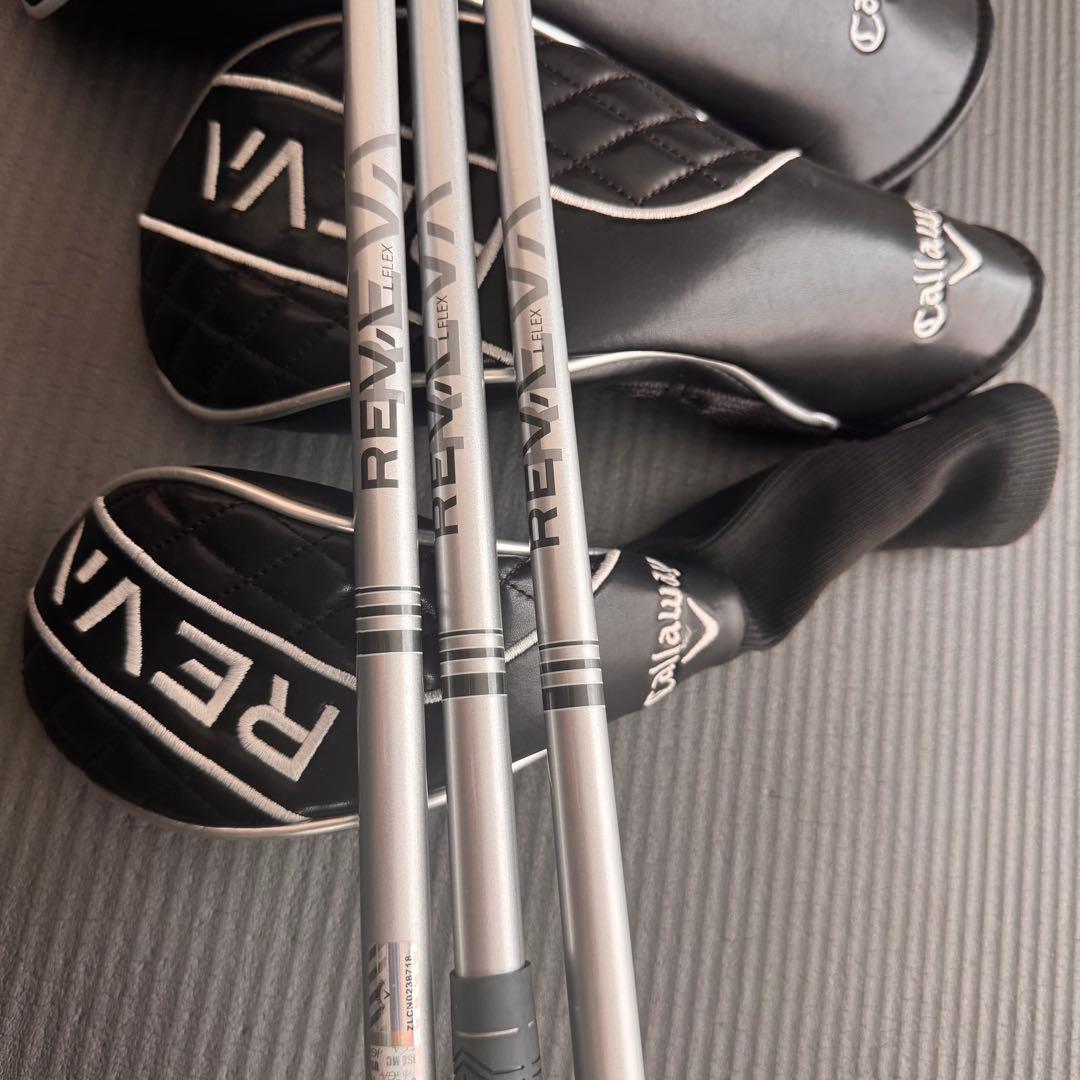 Callaway REVA レヴァ【ドライバー・4W・5H の3本・カバー付き】
