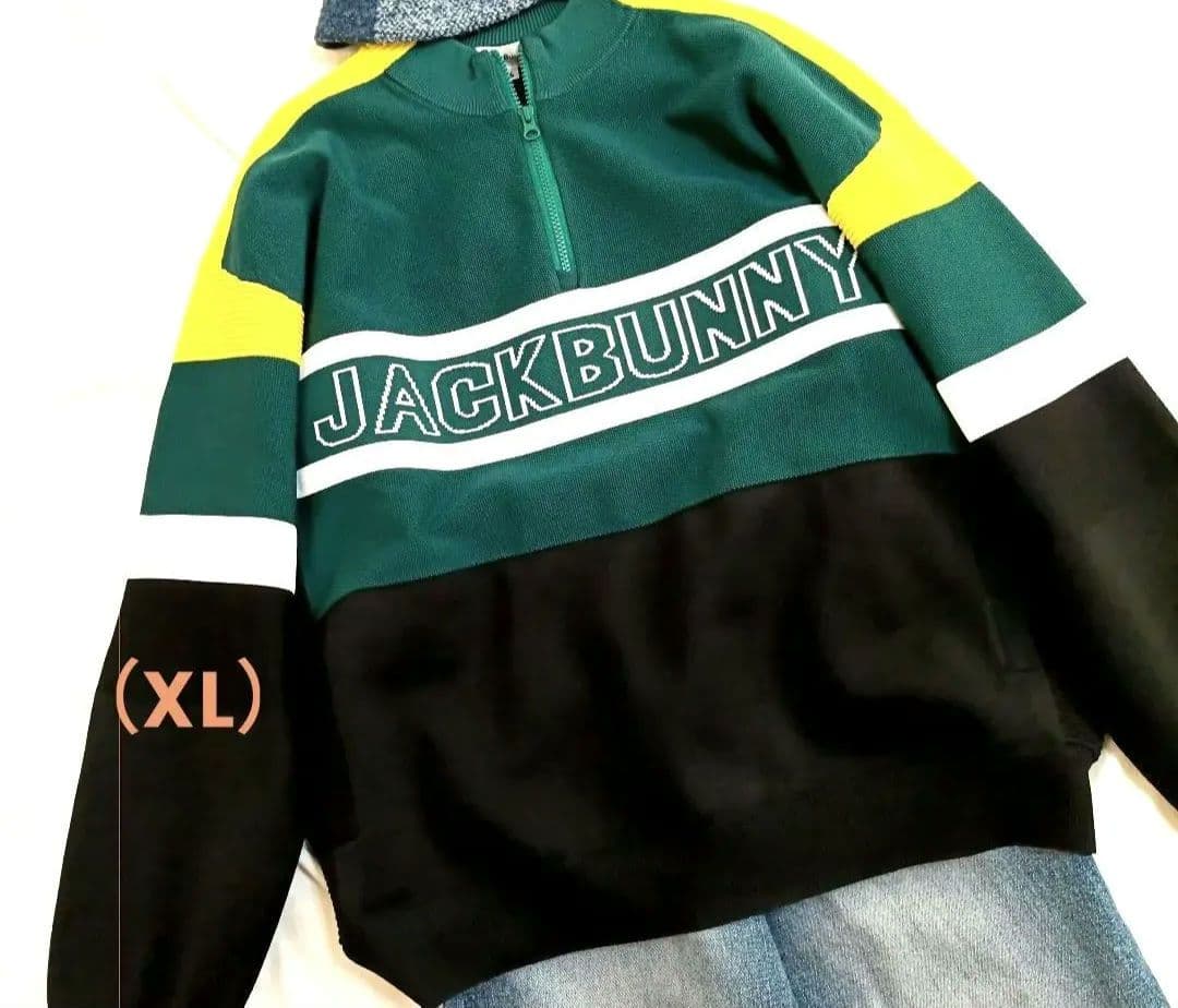 新品・タグ無し　Jack Bunny!! ゴルフウェア　ハーフジッパートレーナー