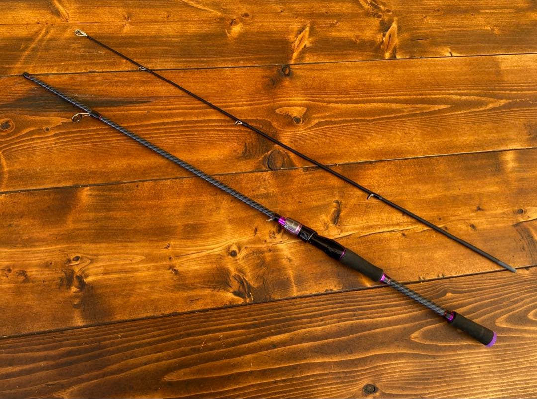 釣り竿セット　2ピースロッド　バスロッド　6ft スピニングロッド　カーボン製