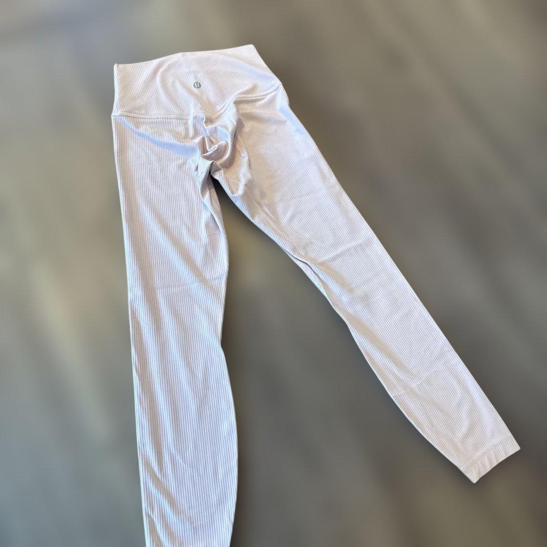 ルルレモン lululemon リブ　ヨガウェア　レギンス　S ピンク