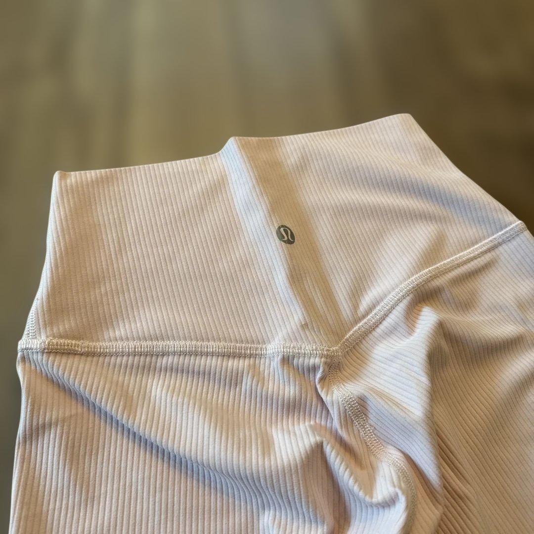 ルルレモン lululemon リブ　ヨガウェア　レギンス　S ピンク