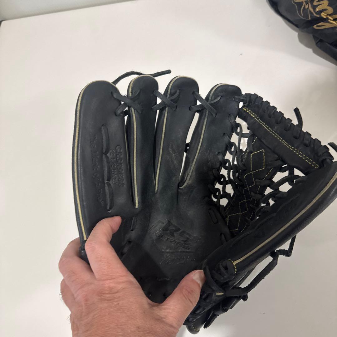 Rawlings 軟式　左利き外野用グローブ 黒