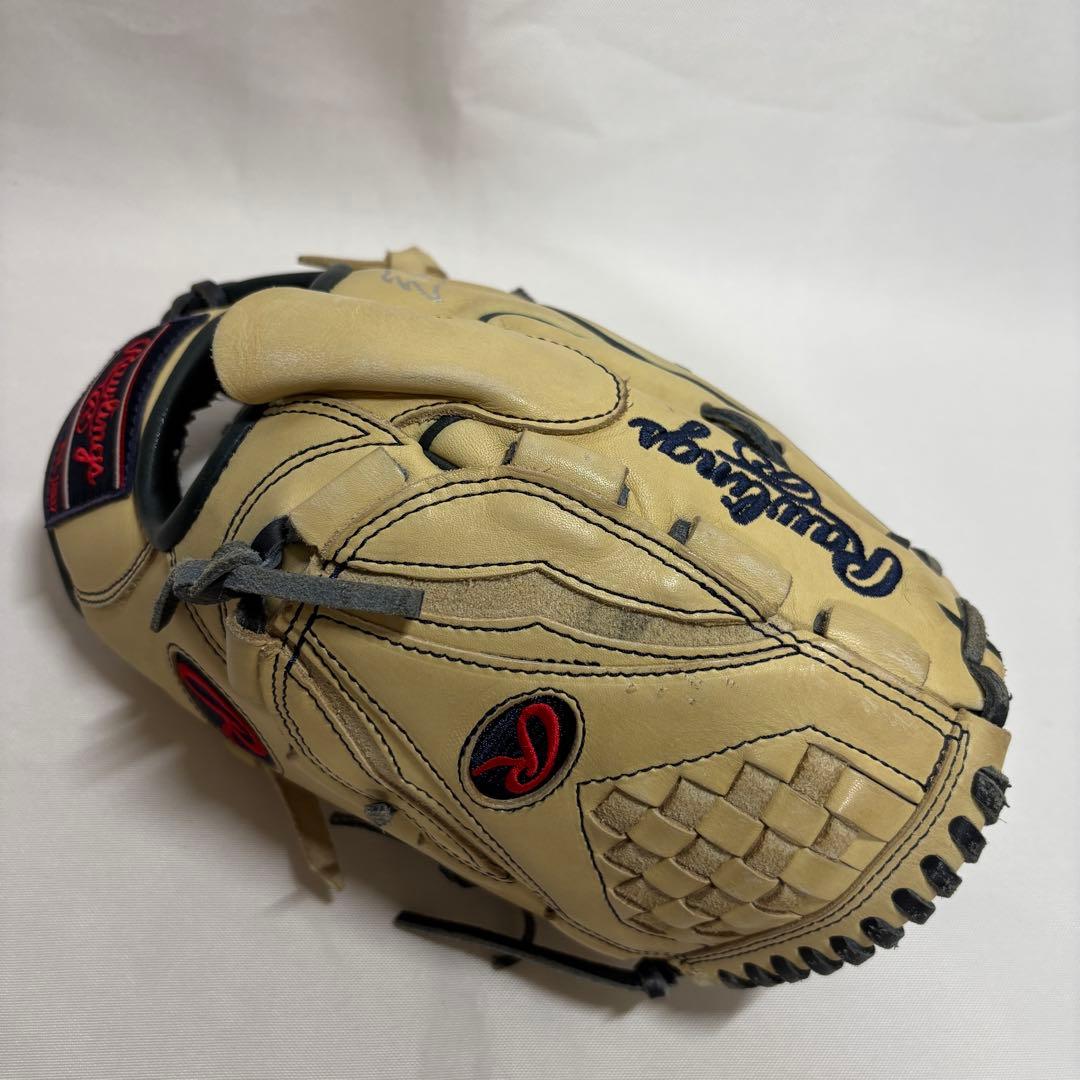 【投手用】ローリングス Rawlings 軟式グローブ クリーム/ホワイト系