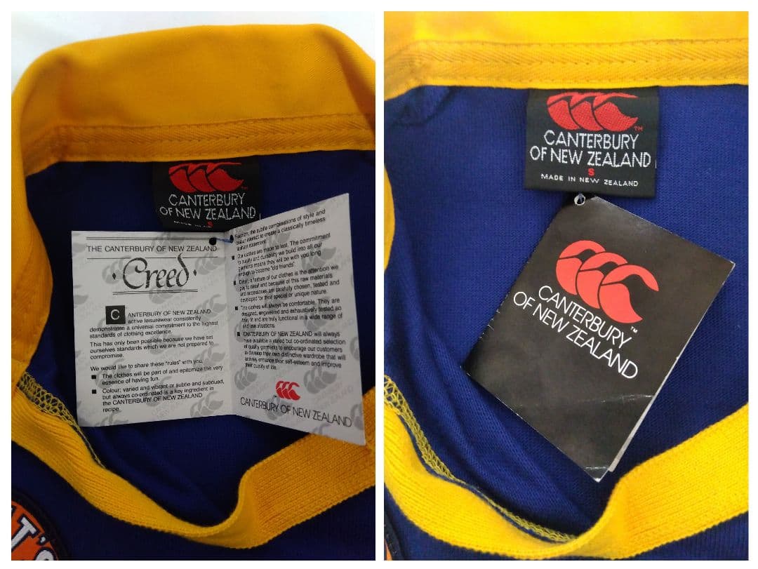90's CANTERBURY カンタベリー シャツ ニュージーランド製　タグ付