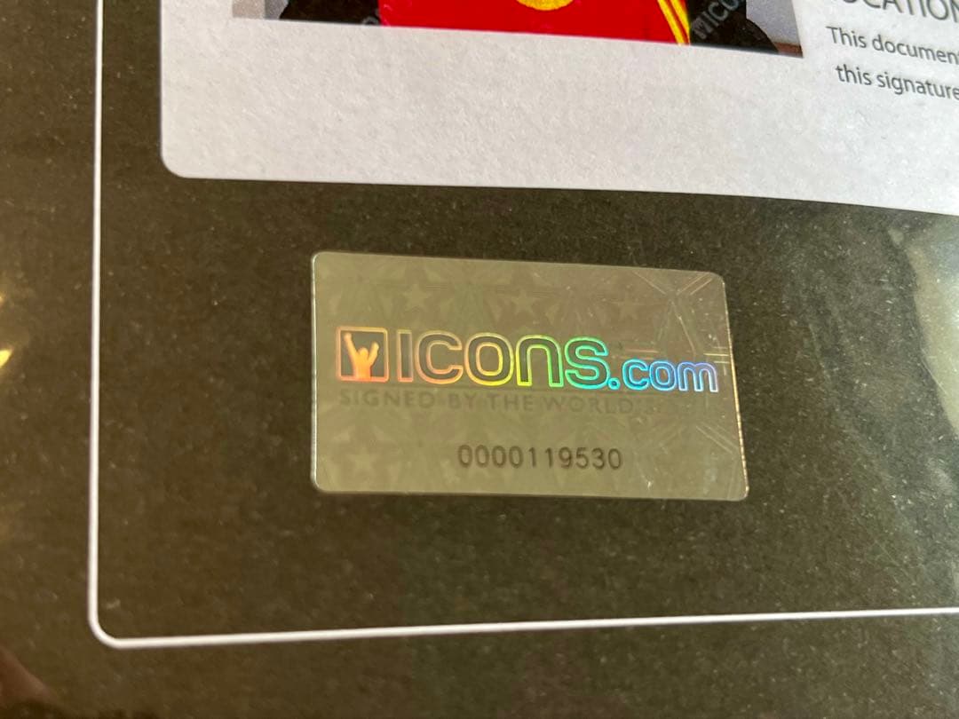 イニエスタ 直筆サイン入り ユニフォーム スペイン代表 icons 証明書付き