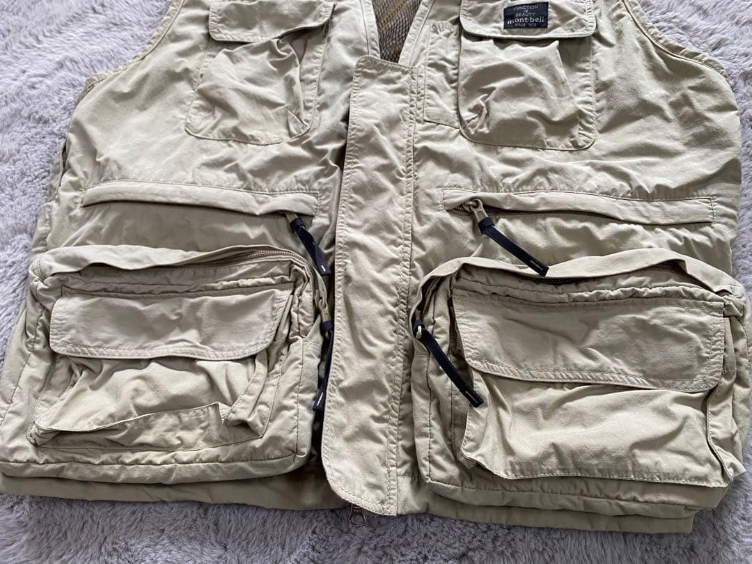 mont-bell フィッシングベスト L ベージュ