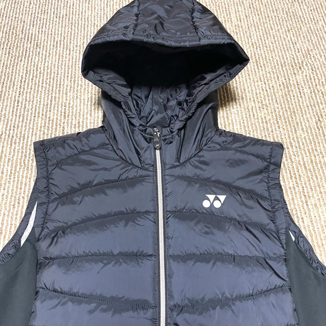 【フォロー割】 美品 ヨネックス レディース O 中綿ベスト YONEX フード