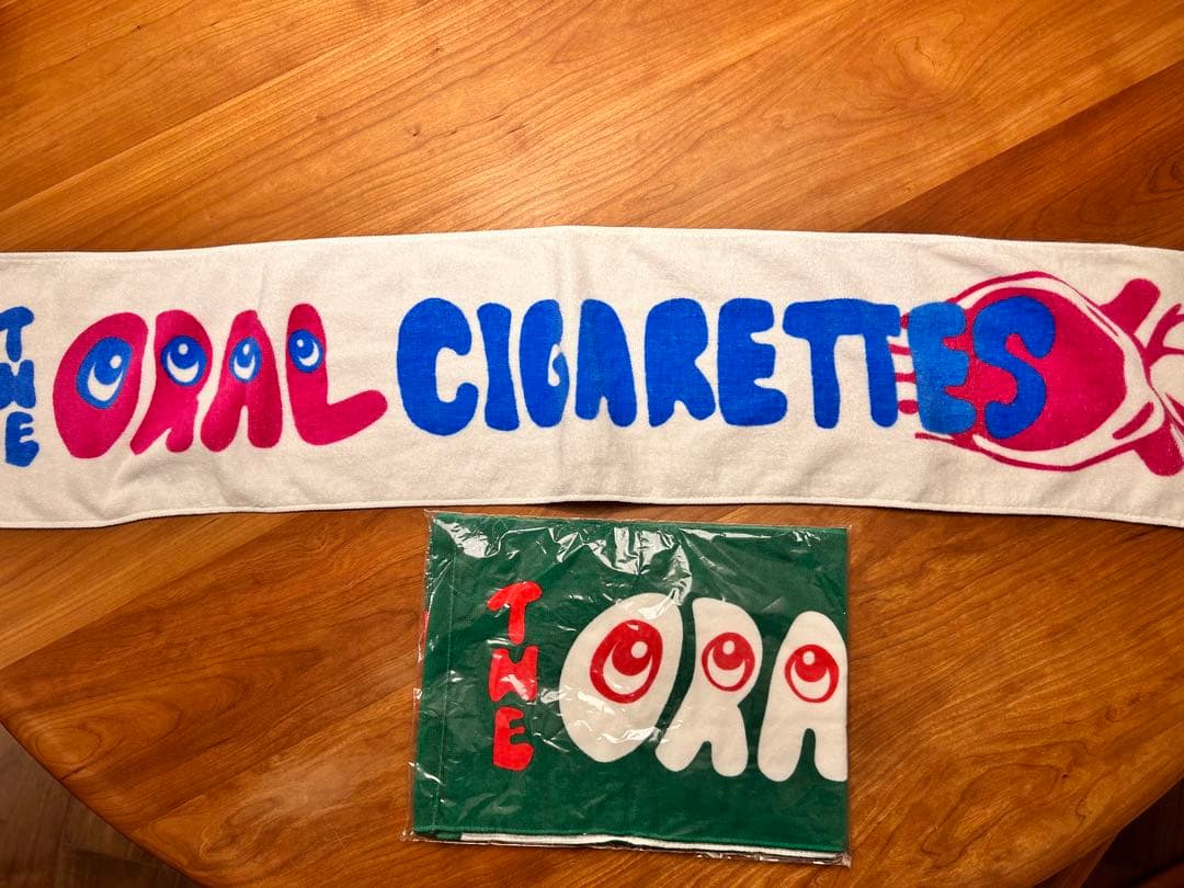 THE ORAL CIGARETTES ロゴ入りタオル 緑