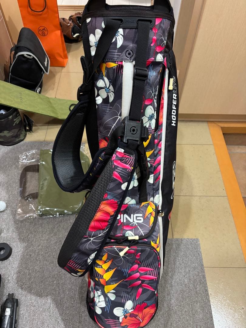 PING スタンド　キャディバッグ　ハイビスカス　限定