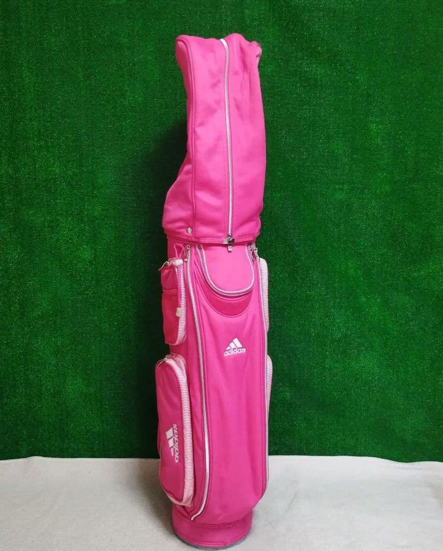 adidas ゴルフバッグ ピンク キャディバッグ 美品
