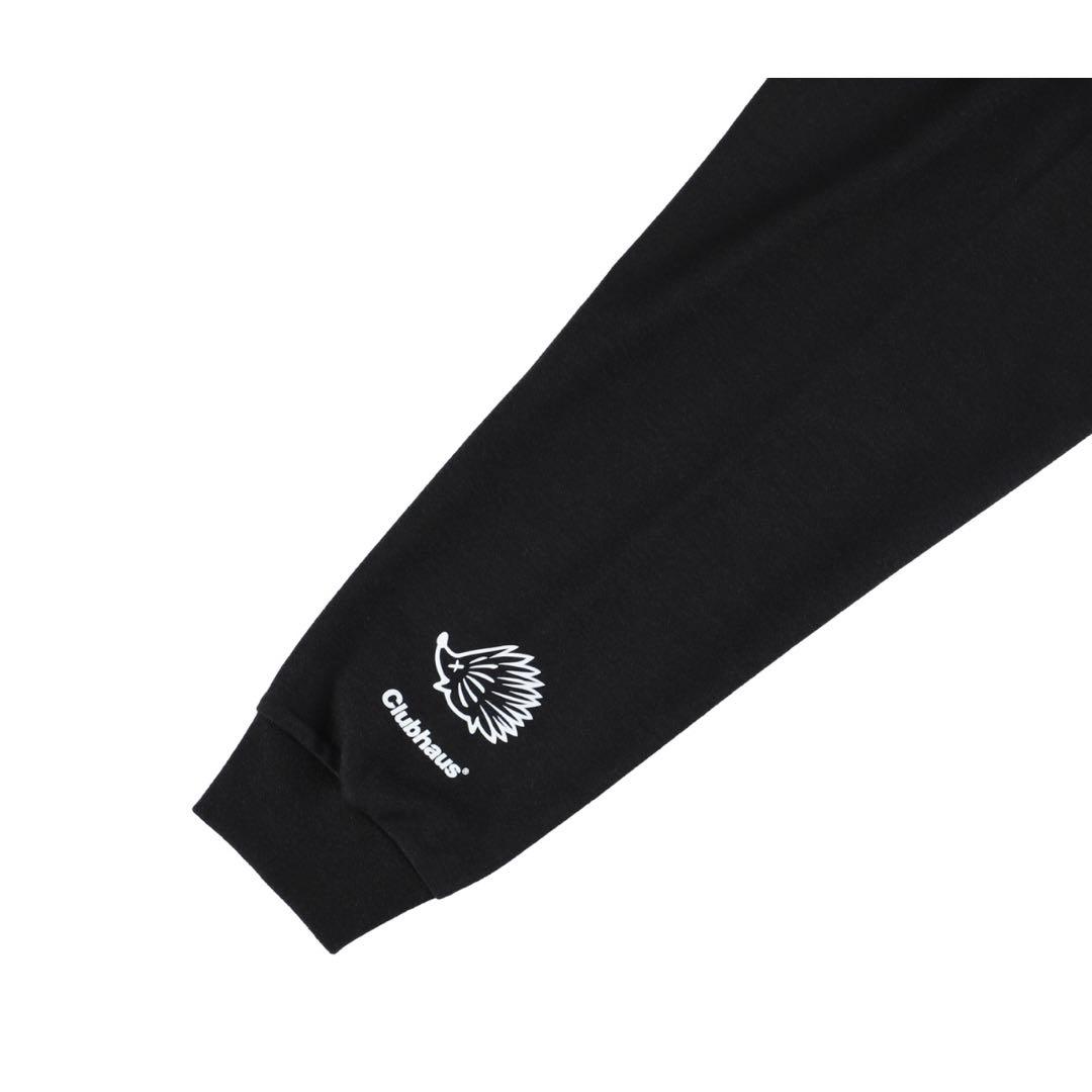 新品CLUBHAUS×TANGRAM モックネックTEE ブラック サイズL