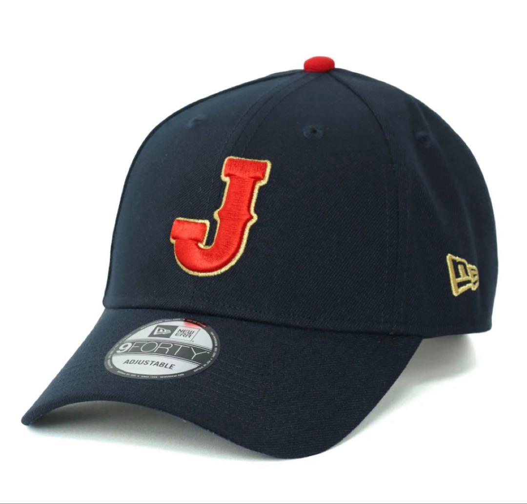 WBC侍ジャパン NEW ERA 9FORTY J ロゴ キャップ ネイビー