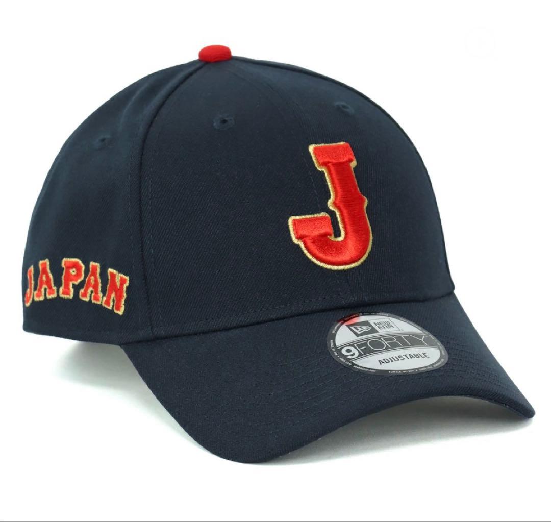 WBC侍ジャパン NEW ERA 9FORTY J ロゴ キャップ ネイビー