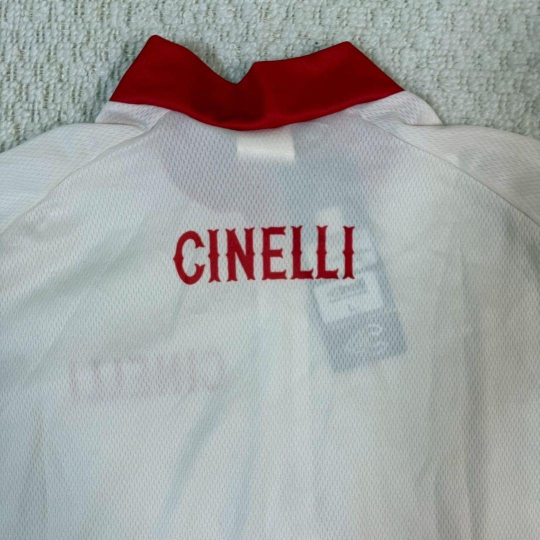 未使用品 デッドストック CINELLI ジャージ L サイクルジャージ 赤/白