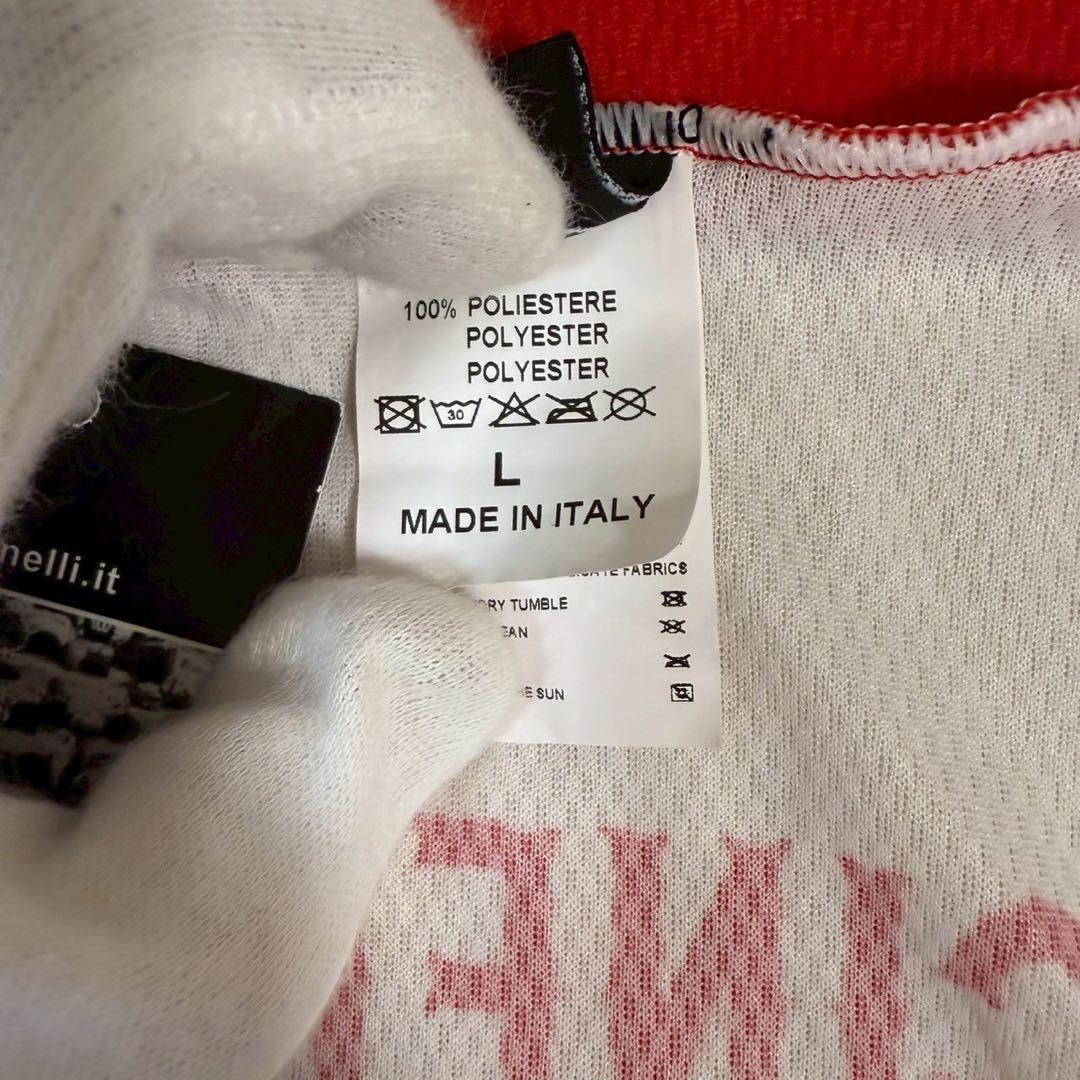 未使用品 デッドストック CINELLI ジャージ L サイクルジャージ 赤/白