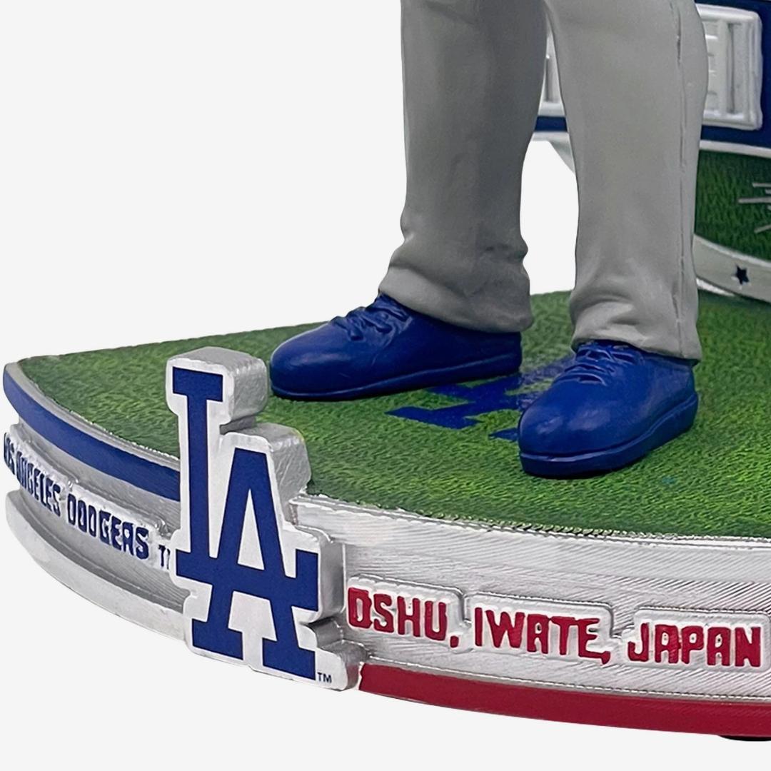 【424体限定】大谷翔平 バブルヘッド ドジャース 日本国旗 岩手奥州 19cm
