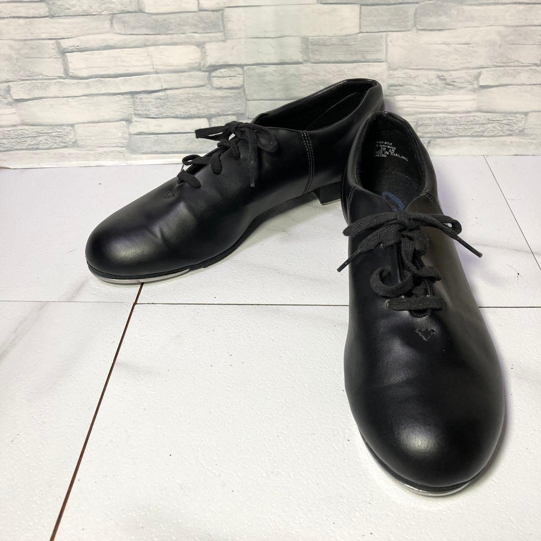 美品 CAPEZIO カペジオ ジャズシューズ ダンスシューズ 本革 黒 12M