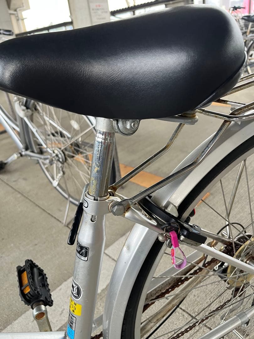シルバー シティサイクル 前バスケット付き 27インチ