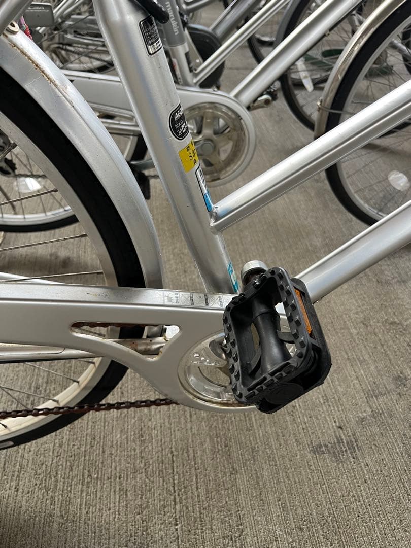 シルバー シティサイクル 前バスケット付き 27インチ