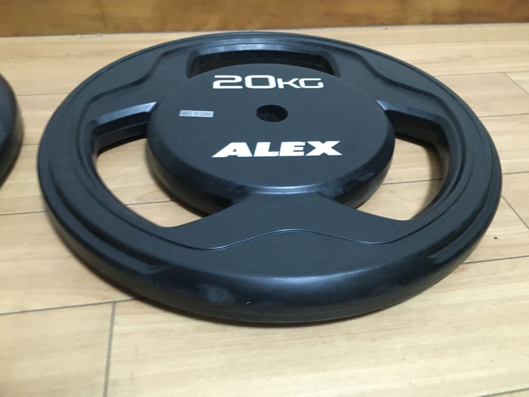 ② ALEX BPRラバープレート20kg x 1枚